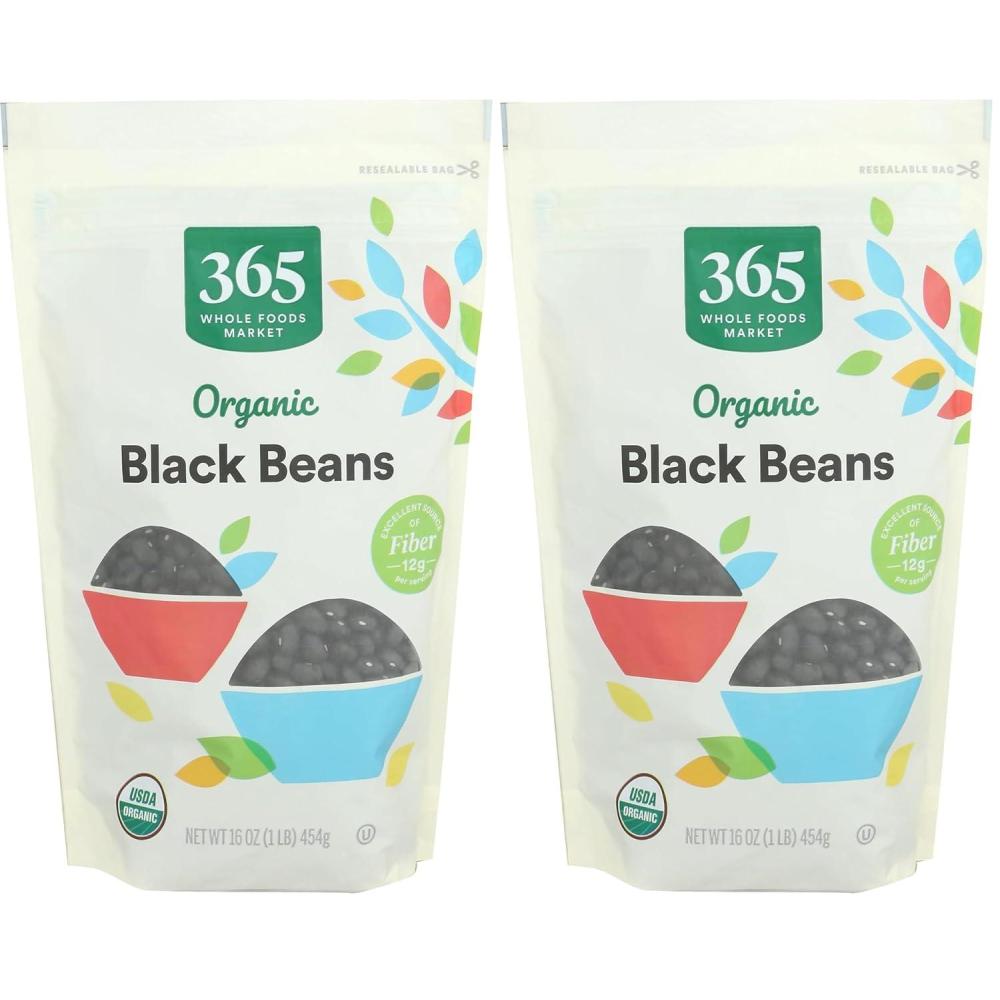 image:image365 by Whole Foods Market Organic Black Beans 16 Ounce16 Ounce Pack of 2
