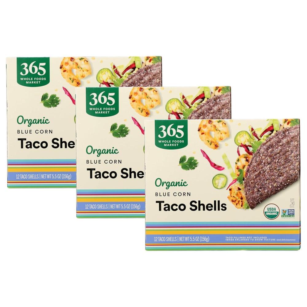 image:image365 by Whole Foods Market Organic Blue Taco Shells 55 Ounce55 Ounce Pack of 3