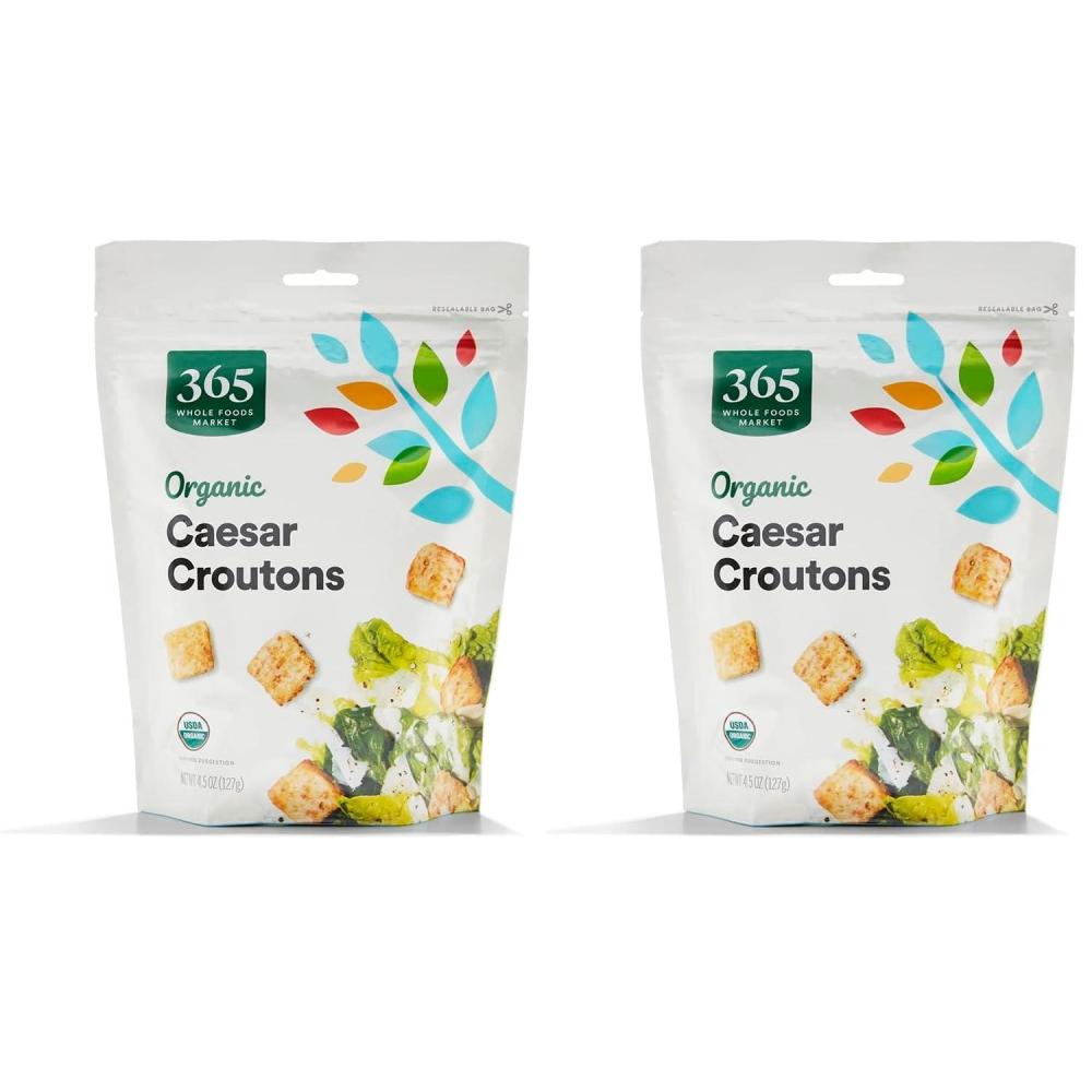 image:image365 by Whole Foods Market Organic Caesar Croutons 45 Ounce45 Ounce Pack of 2