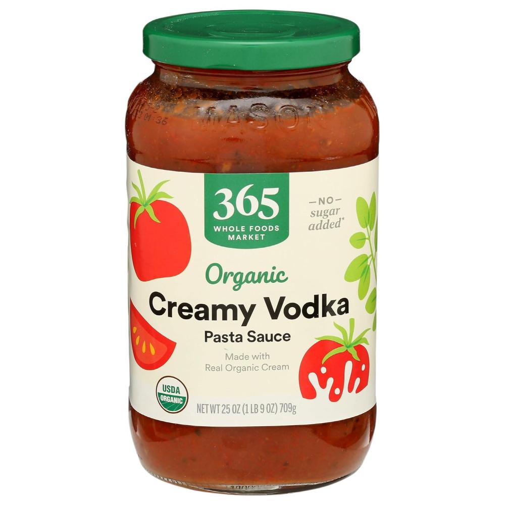 image:image365 by Whole Foods Market Organic Creamy Vodka Pasta Sauce 25 OunceOrganic Creamy Vodka