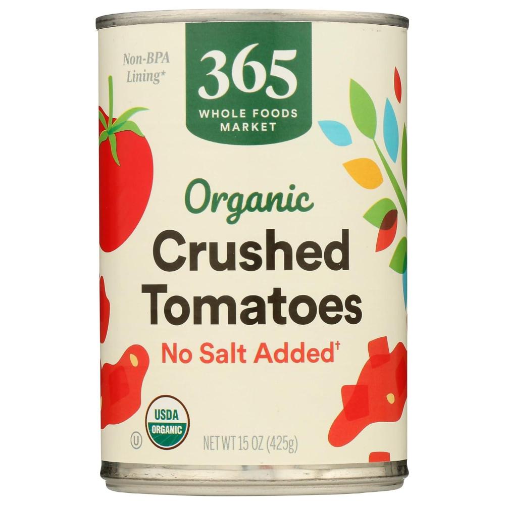 image:image365 by Whole Foods Market Organic Crushed Tomatoes No Salt Added 15 Ounce15 Ounce Pack of 1