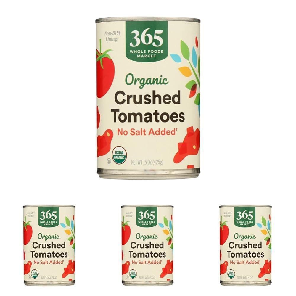 image:image365 by Whole Foods Market Organic Crushed Tomatoes No Salt Added 15 Ounce15 Ounce Pack of 4