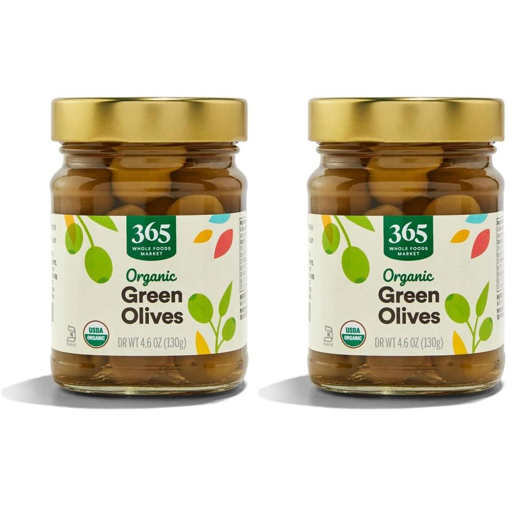 image:image365 by Whole Foods Market Organic Green Olives 46 oz46 Ounce Pack of 2