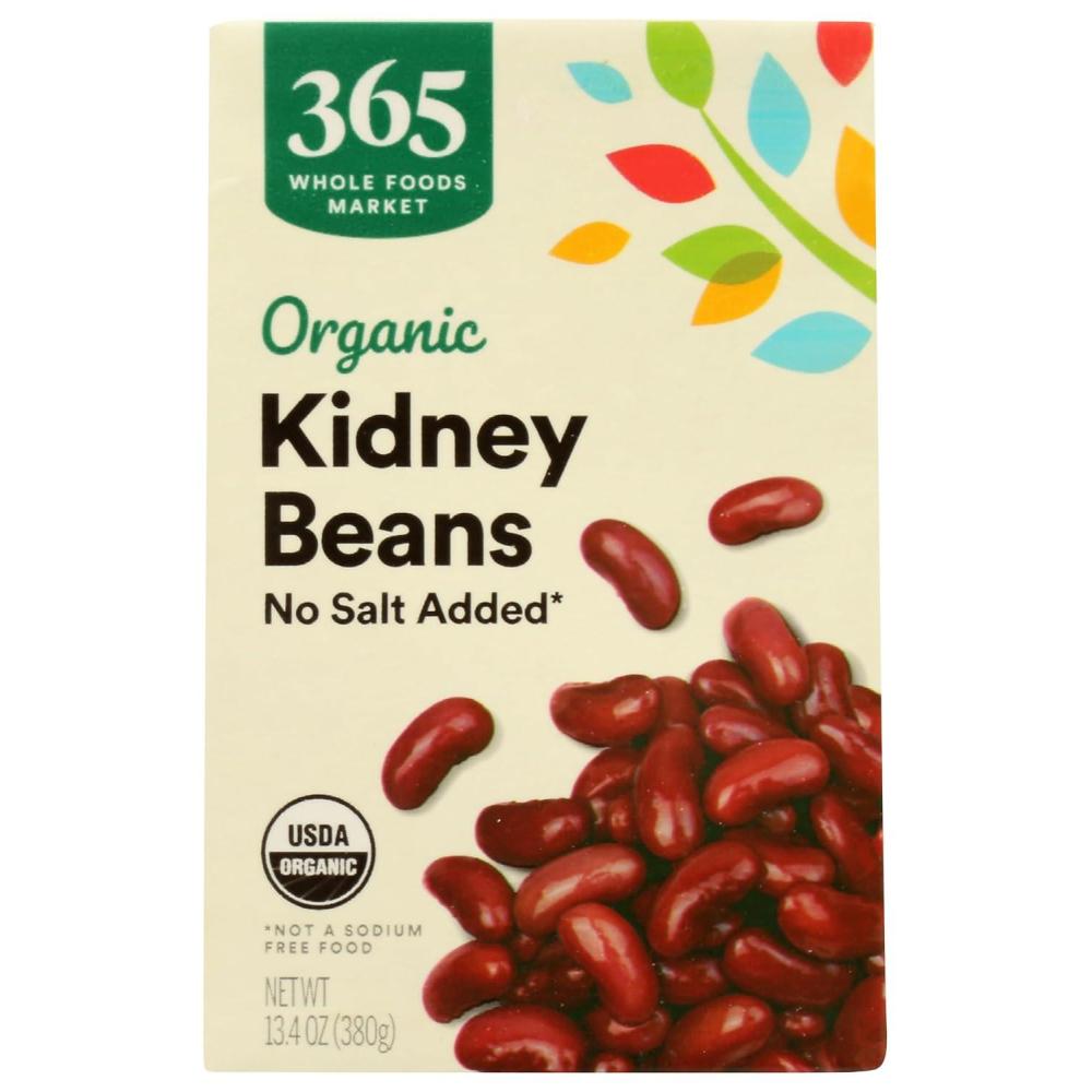 image:image365 by Whole Foods Market Organic Kidney Beans No Salt Added 134 oz134 Ounce Pack of 1
