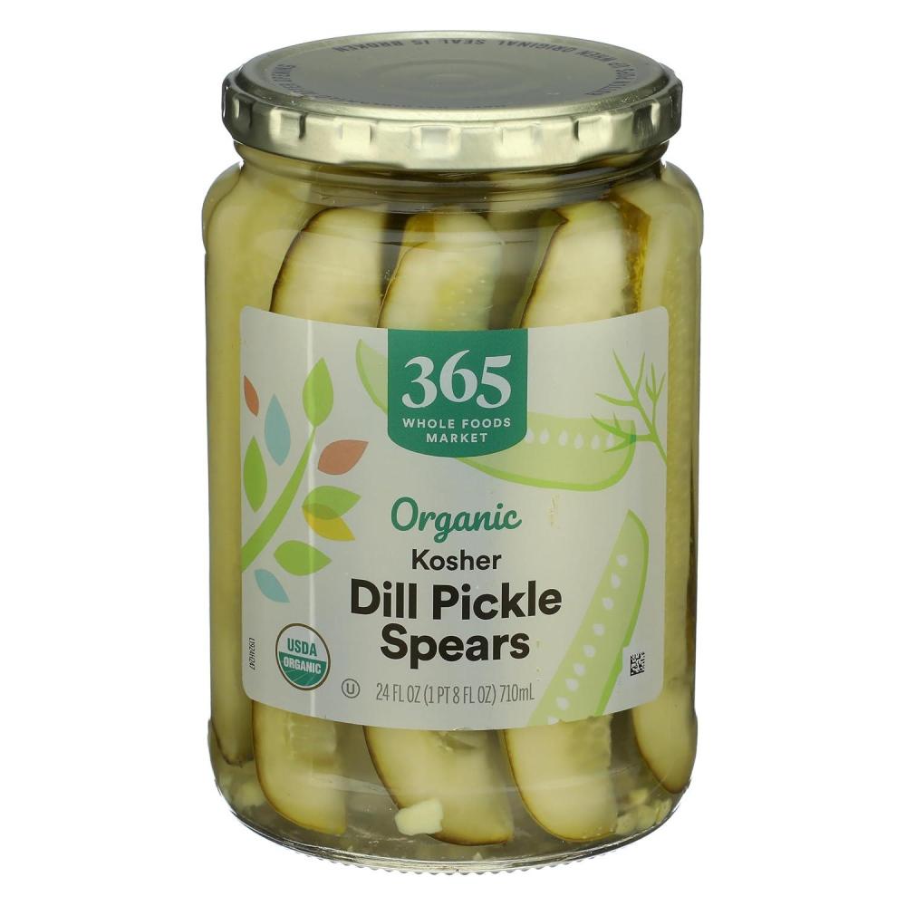 image:image365 by Whole Foods Market Organic Kosher Dill Pickle Spears 24 Fl Oz24 Fl Oz Pack of 1