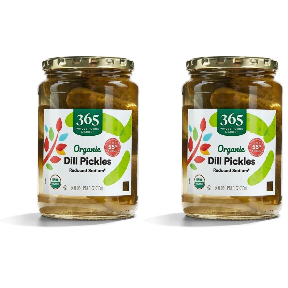 image:image365 by Whole Foods Market Organic Kosher Dill Pickles Reduced Sodium 24 oz24 Fl Oz Pack of 2
