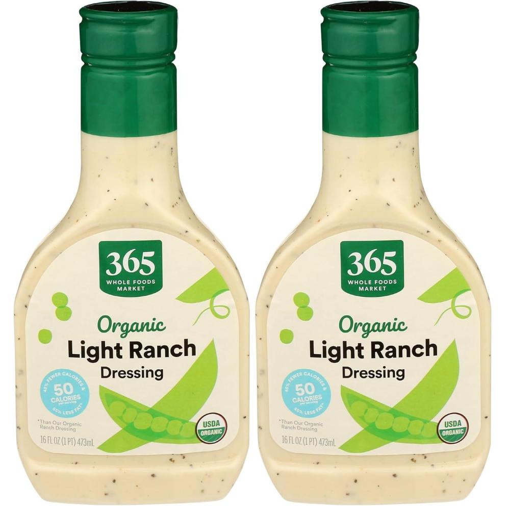 image:image365 by Whole Foods Market Organic Light Ranch Dressing 16 Fl Oz16 Fl Oz Pack of 2