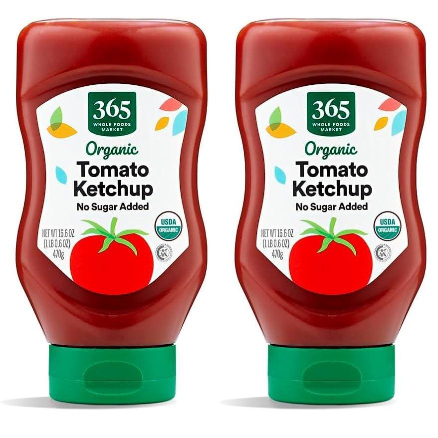image:image365 by Whole Foods Market Organic No Sugar Added Ketchup 166 Ounce166 OZ Pack of 2