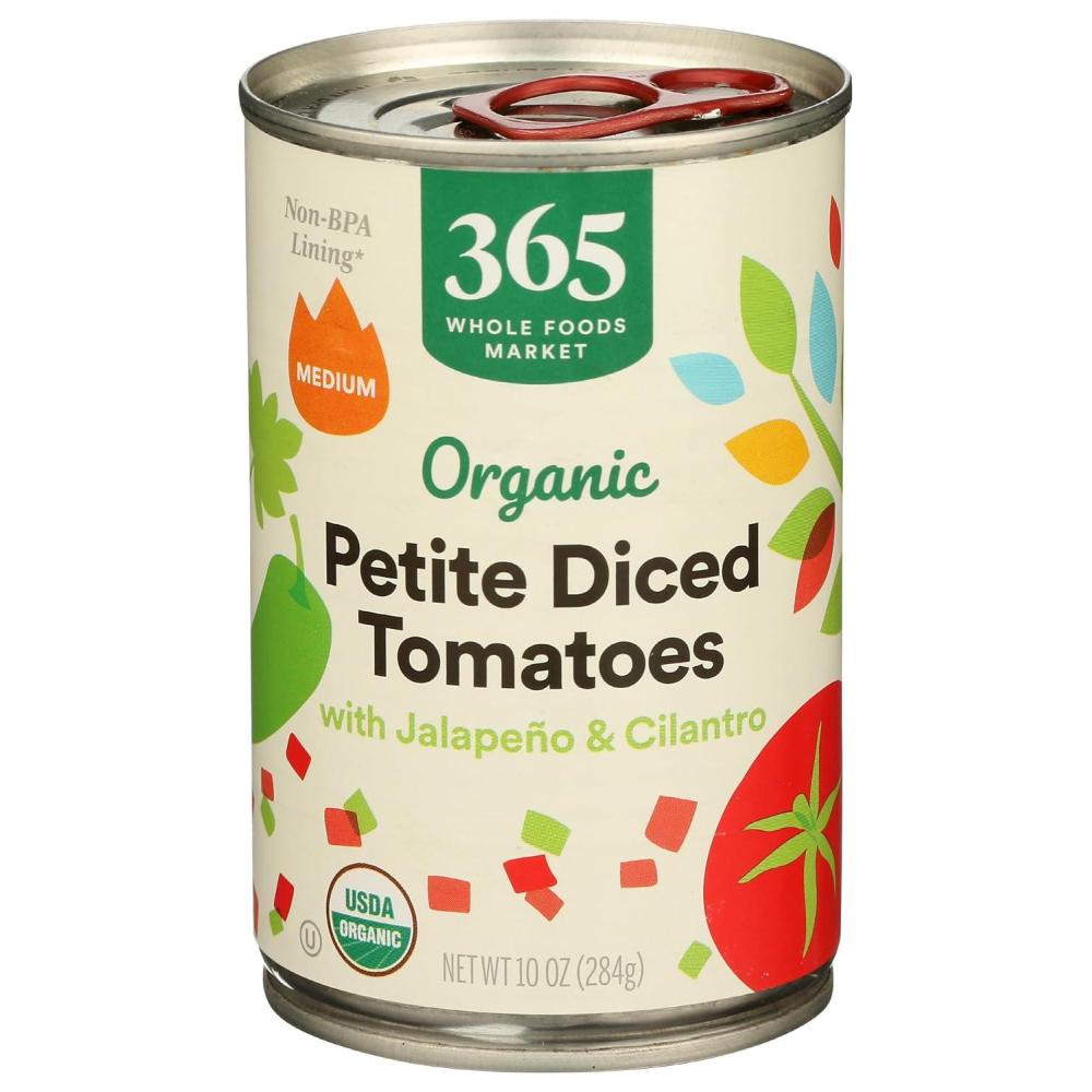 image:image365 by Whole Foods Market Organic Petite Diced Tomatoes with Jalapeno amp Cilantro 10 oz10 Ounce Pack of 1