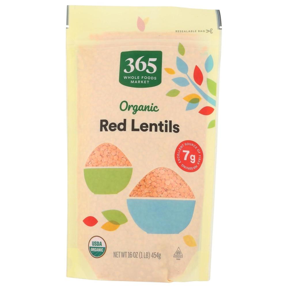 image:image365 by Whole Foods Market Organic Red Lentils 16 Ounce16 Ounce Pack of 1