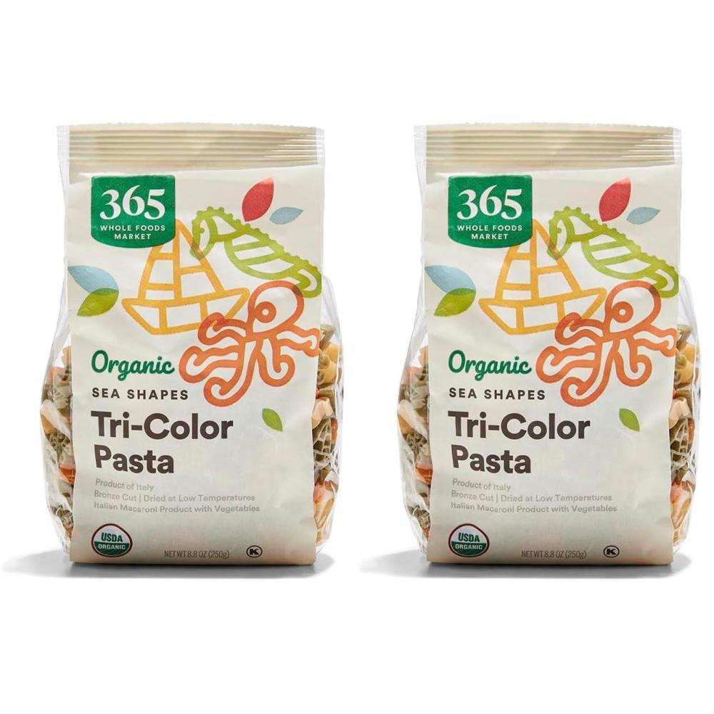 image:image365 by Whole Foods Market Organic TriColor Pasta Sea Shapes 88 Ounce88 Ounce Pack of 2