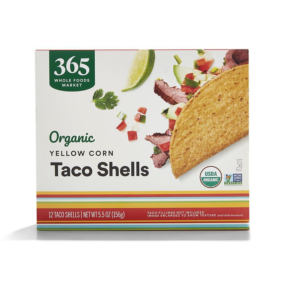 image:image365 by Whole Foods Market Organic Yellow Taco Shells 55 Ounce55 Ounce Pack of 1