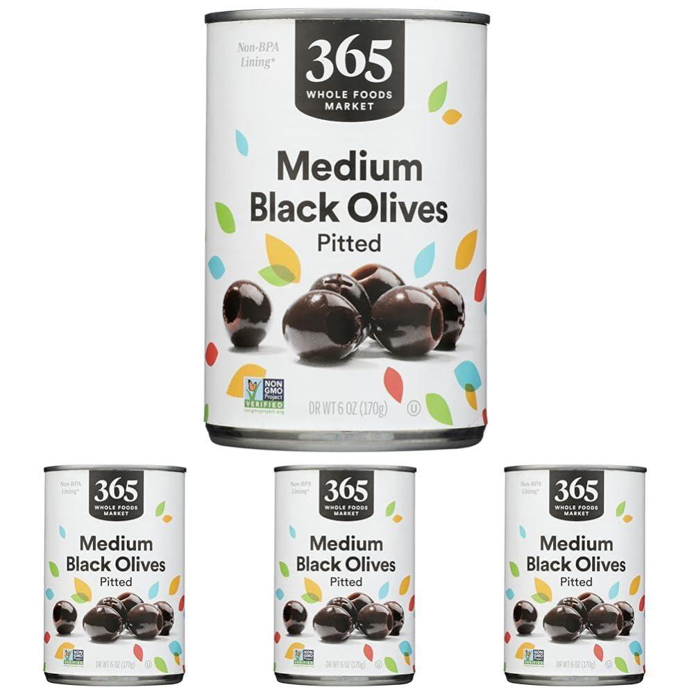 image:image365 by Whole Foods Market Ripe Medium Pitted Olives 6 Ounce6 Ounce Pack of 4