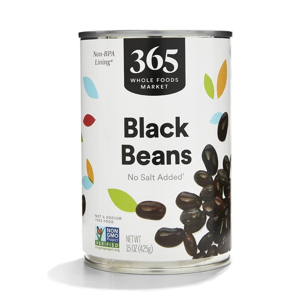 image:image365 by Whole Foods Market Unsalted Black Beans 15 Ounce15 Ounce Pack of 1