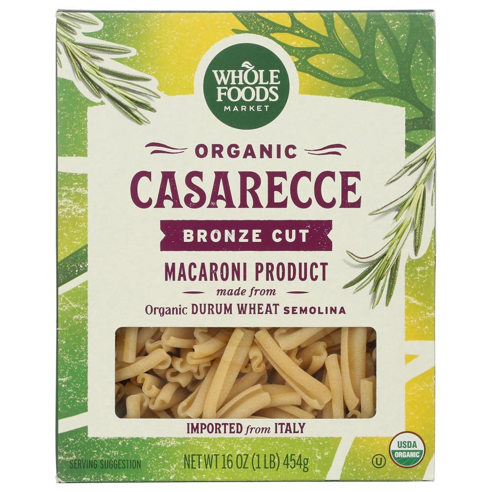 image:imageWhole Foods Market Organic Casarecce 16 Ounce16 Ounce Pack of 1
