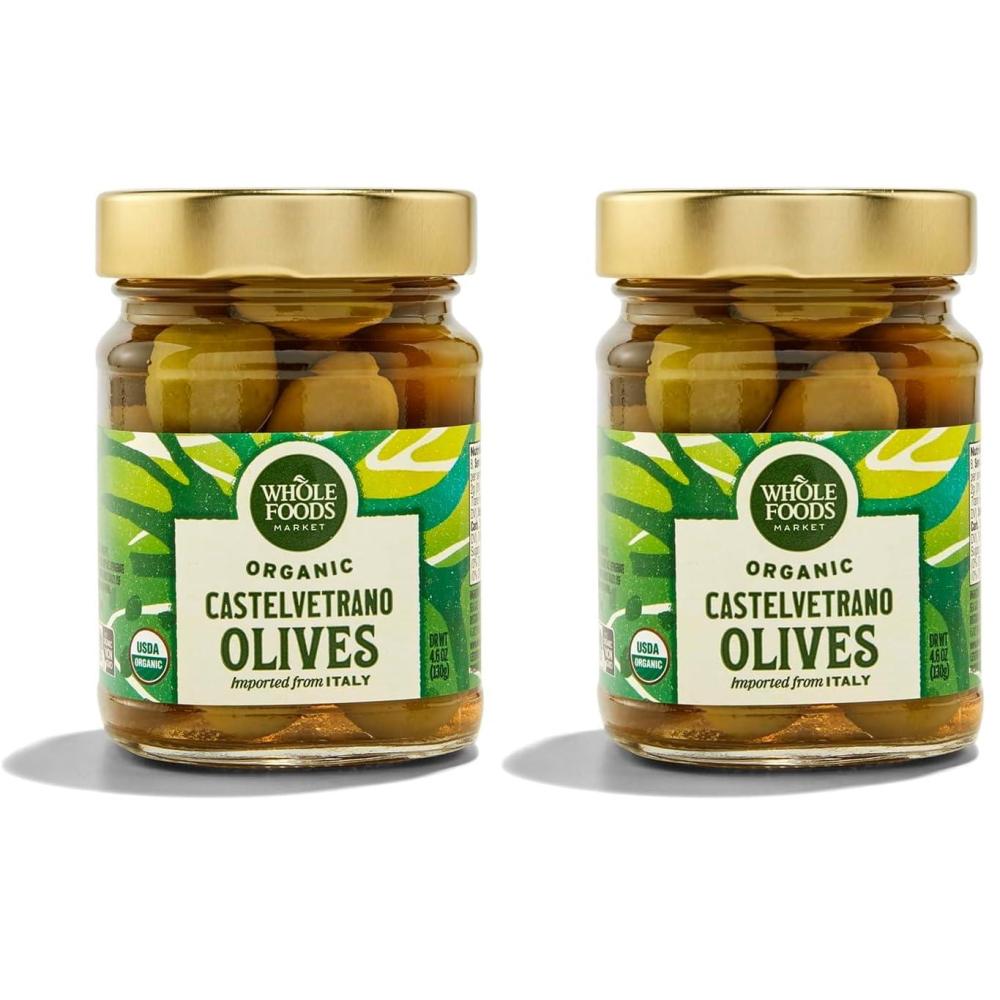 image:imageWhole Foods Market Organic Castelvetrano Olives 458 Ounce46 Ounce Pack of 2