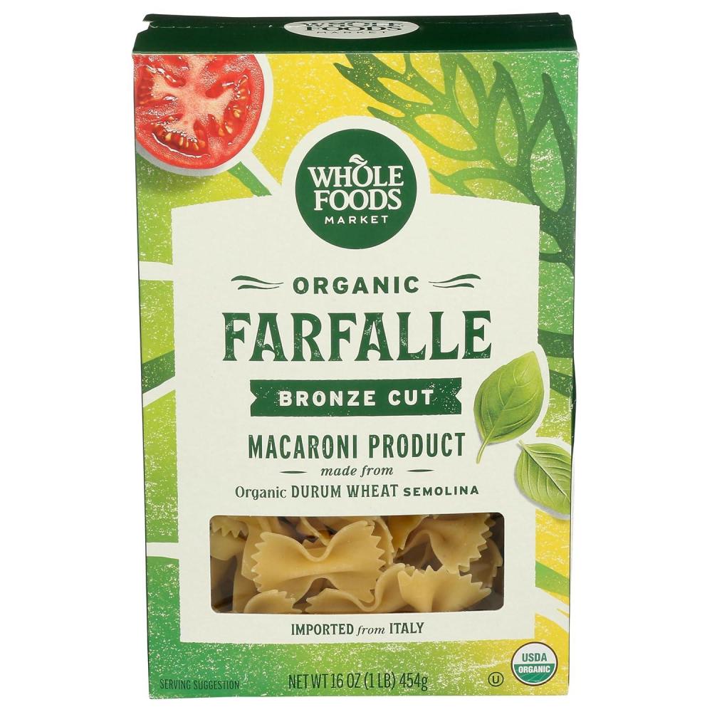 image:imageWhole Foods Market Organic Farfalle 16 Ounce16 Ounce Pack of 1