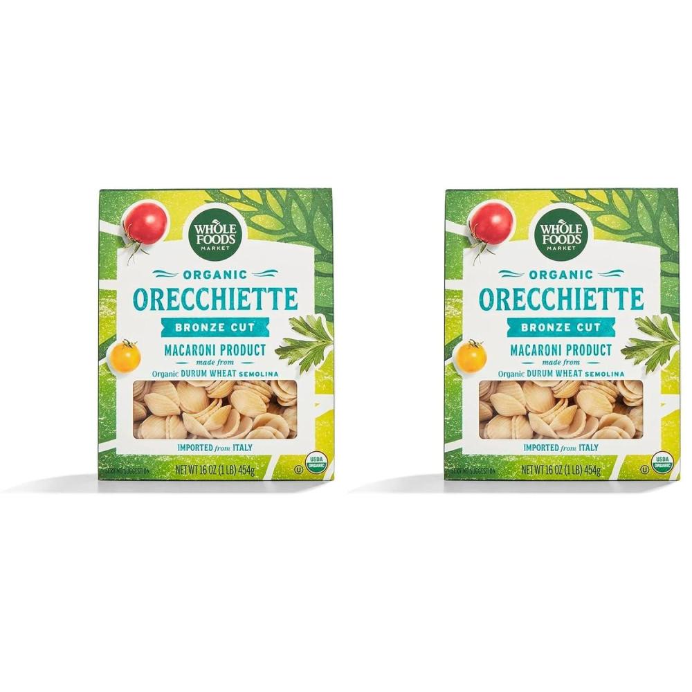 image:imageWhole Foods Market Organic Orecchiette Rigate 16 Ounce16 Ounce Pack of 2