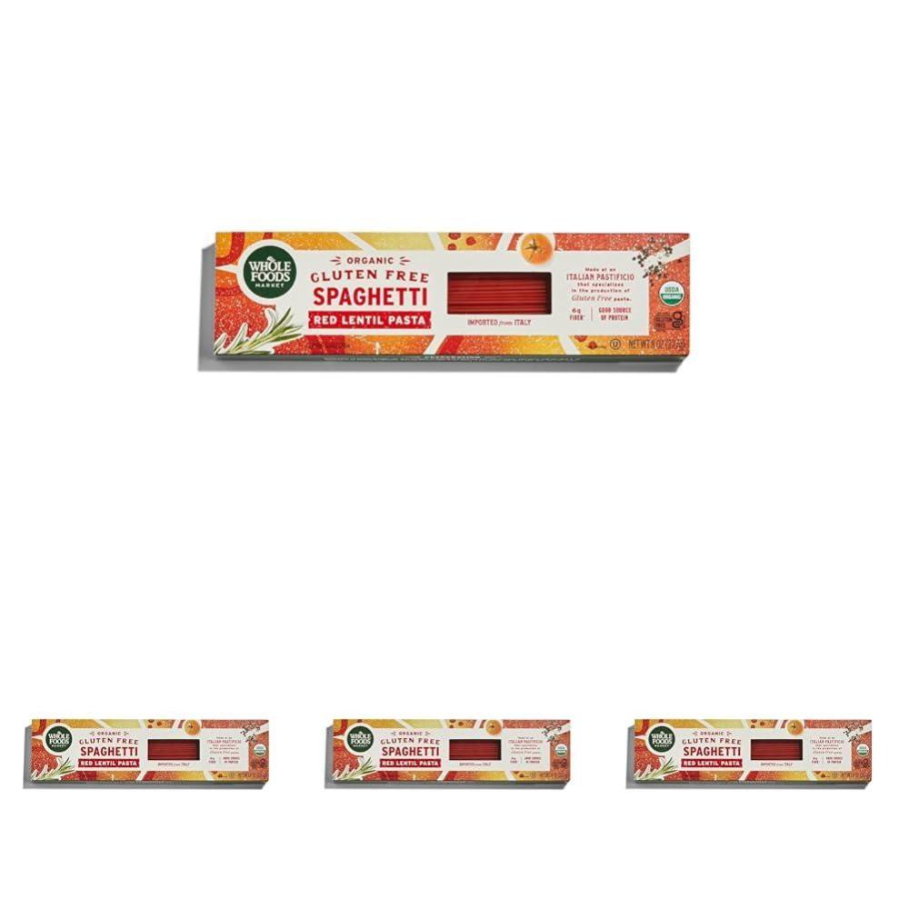 image:imageWhole Foods Market Organic Red Lentil Gluten Free Spaghetti 8 Ounce8 Ounce Pack of 4