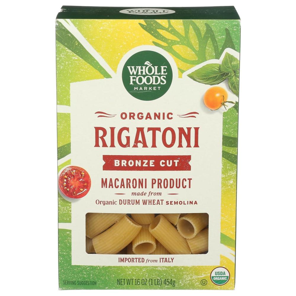 image:imageWhole Foods Market Organic Rigatoni 16 Ounce16 Ounce Pack of 1