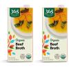 365 by Whole Foods Market, Organic Beef Broth, 32 Fl Oz(32 Fl Oz (Pack of 2))