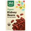 365 by Whole Foods Market, Organic Kidney Beans No Salt Added, 13.4 oz(13.4 Ounce (Pack of 1))