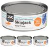 365 by Whole Foods Market, Salted Skipjack Tuna in Water, 5 Ounce(5 Ounce (Pack of 4))