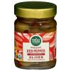 Whole Foods Market, Organic Red Pepper Stuffed Olives, 4.23 Ounce(Red Pepper Stuffed Olives)