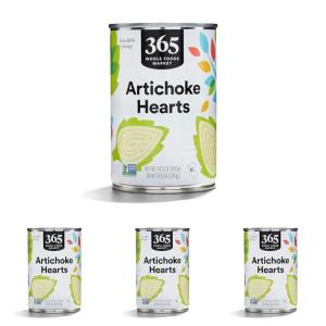 365 by Whole Foods Market, Artichoke Hearts, 14.1 Ounce(14.1 Ounce (Pack of 4))