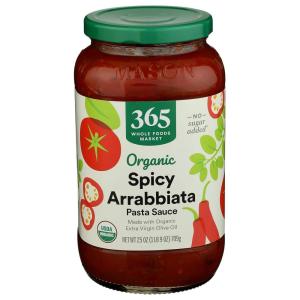 365 by Whole Foods Market, Organic Arrabbiata Pasta Sauce, 25 Ounce(25 Ounce (Pack of 1))