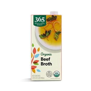 365 by Whole Foods Market, Organic Beef Broth, 32 Fl Oz(32 Fl Oz (Pack of 1))