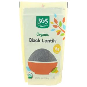 365 by Whole Foods Market, Organic Black Lentils, 16 Ounce(16 Ounce (Pack of 1))