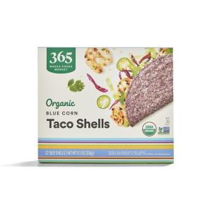 365 by Whole Foods Market, Organic Blue Taco Shells, 5.5 Ounce(5.5 Ounce (Pack of 1))
