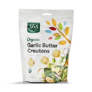 365 by Whole Foods Market, Organic Butter And Garlic Croutons, 4.5 Ounce(4.5 Ounce (Pack of 1))
