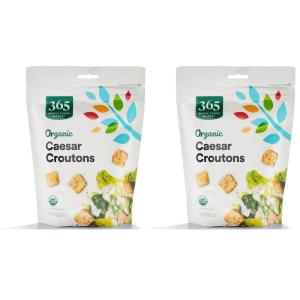 365 by Whole Foods Market, Organic Caesar Croutons, 4.5 Ounce(4.5 Ounce (Pack of 2))