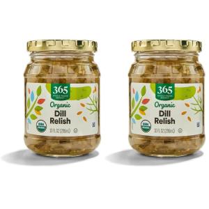 365 by Whole Foods Market, Organic Dill Relish, 10 oz(10 Fl Oz (Pack of 2))