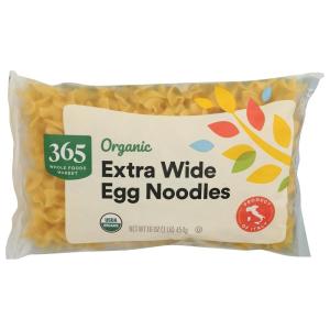 365 by Whole Foods Market, Organic Extra Wide Egg Noodles, 16 Ounce(16 Ounce (Pack of 1))