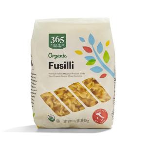 365 by Whole Foods Market, Organic Fusilli Pasta, 16 Ounce(16 Ounce (Pack of 1))