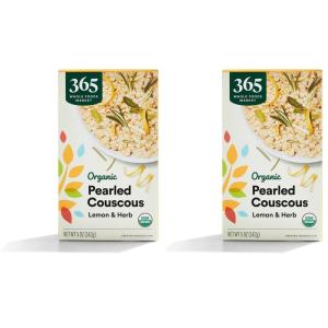 365 by Whole Foods Market, Organic Lemon And Herb Pearled Couscous, 5 Ounce(5 Ounce (Pack of 2))