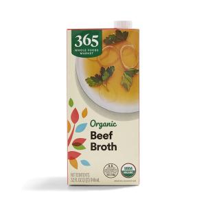 365 by Whole Foods Market, Organic Low Sodium Chicken Broth, 32 Fl Oz(Beef)