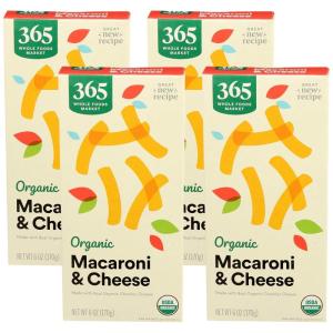 365 by Whole Foods Market, Organic Macaroni and Cheese, 6 Ounce(6 Ounce (Pack of 4))