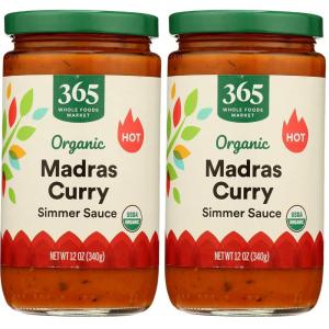 365 by Whole Foods Market, Organic Madras Curry Sauce, 12 Ounce(Hot)