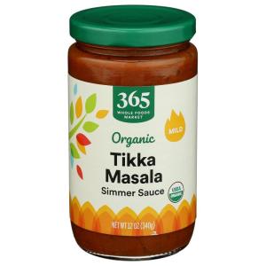 365 by Whole Foods Market, Organic Madras Curry Sauce, 12 Ounce(Tikka Masala)