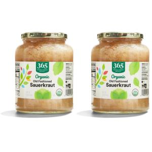 365 by Whole Foods Market, Organic Sauerkraut, 32 oz(32 Fl Oz (Pack of 2))
