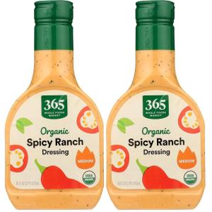 365 by Whole Foods Market, Organic Spicy Ranch Dressing, 16 oz(16 Fl Oz (Pack of 2))