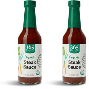 365 by Whole Foods Market, Organic Steak Sauce, Vegan,10 Ounce(10 Ounce (Pack of 2))