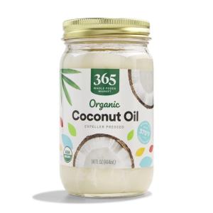 365 by Whole Foods Market, Organic Unrefined Coconut Oil Virgin, 14 Fl Oz(Refined Coconut Oil)