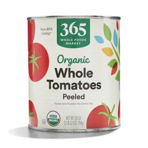 365 by Whole Foods Market, Organic Whole Peeled Tomatoes, 28 oz(1.75 Pound (Pack of 1))