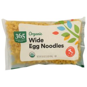 365 by Whole Foods Market, Organic Wide Egg Noodles, 16 Ounce(16 Ounce (Pack of 1))