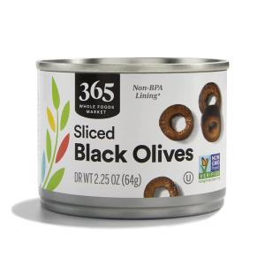 365 by Whole Foods Market, Ripe Sliced Olives, 2.25 Ounce(2.25 Ounce (Pack of 1))